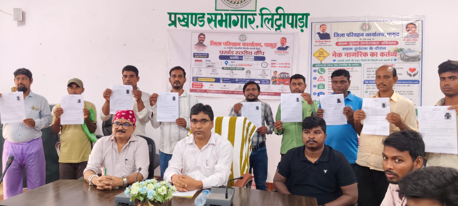 शिविर के पहले दिन 43 को मिला लर्निंग लाइसेंस