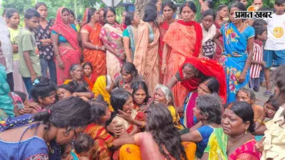 औरंगाबाद : मासूम की मौत से भड़के ग्रामीण, औरंगाबाद-पटना मुख्य मार्ग किया जाम, मुआवजे और सरकारी नौकरी की मांग पर अड़े