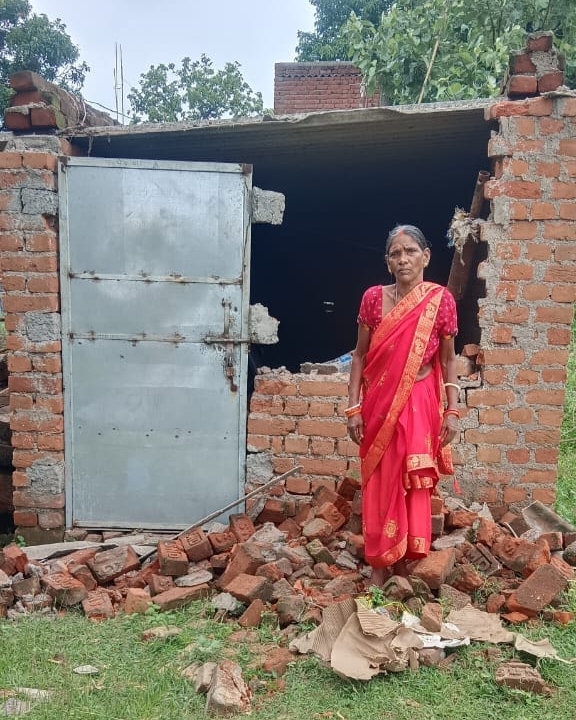 जंगली हाथियों ने मचाया उत्पात