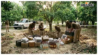 आम के बगीचे से मिली 216 लीटर नेपाली शराब, बहेड़ा पुलिस ने दर्ज किया केस
