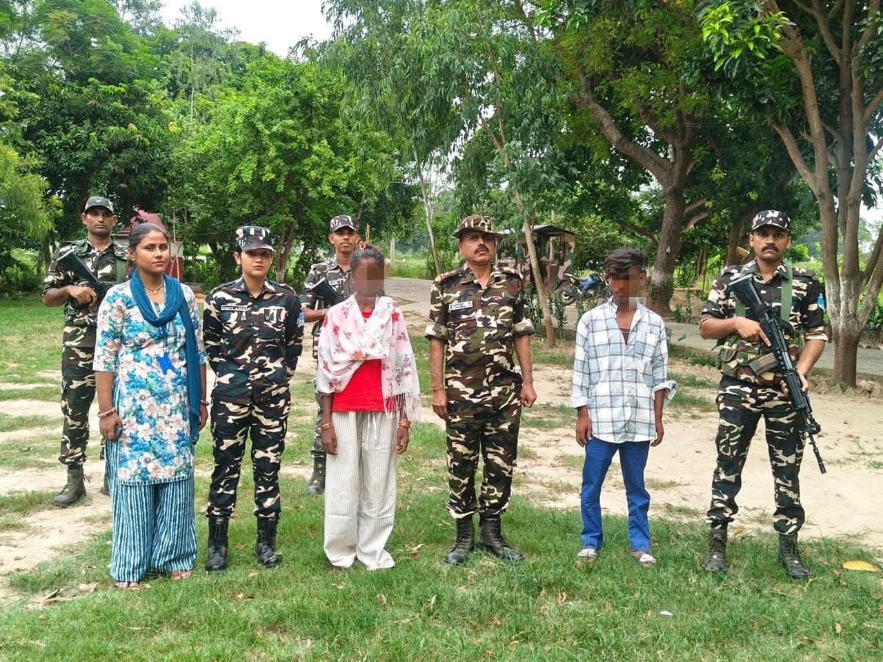 हरलाखी सीमा पर एसएसबी ने मानव तस्करी की कोशिश नाकाम, नेपाली नाबालिग को बचाया