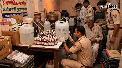 होम्योपैथिक दवा की आड़ में बन रही थी शराब, पुलिस की रेड में खुला पूरा खेल