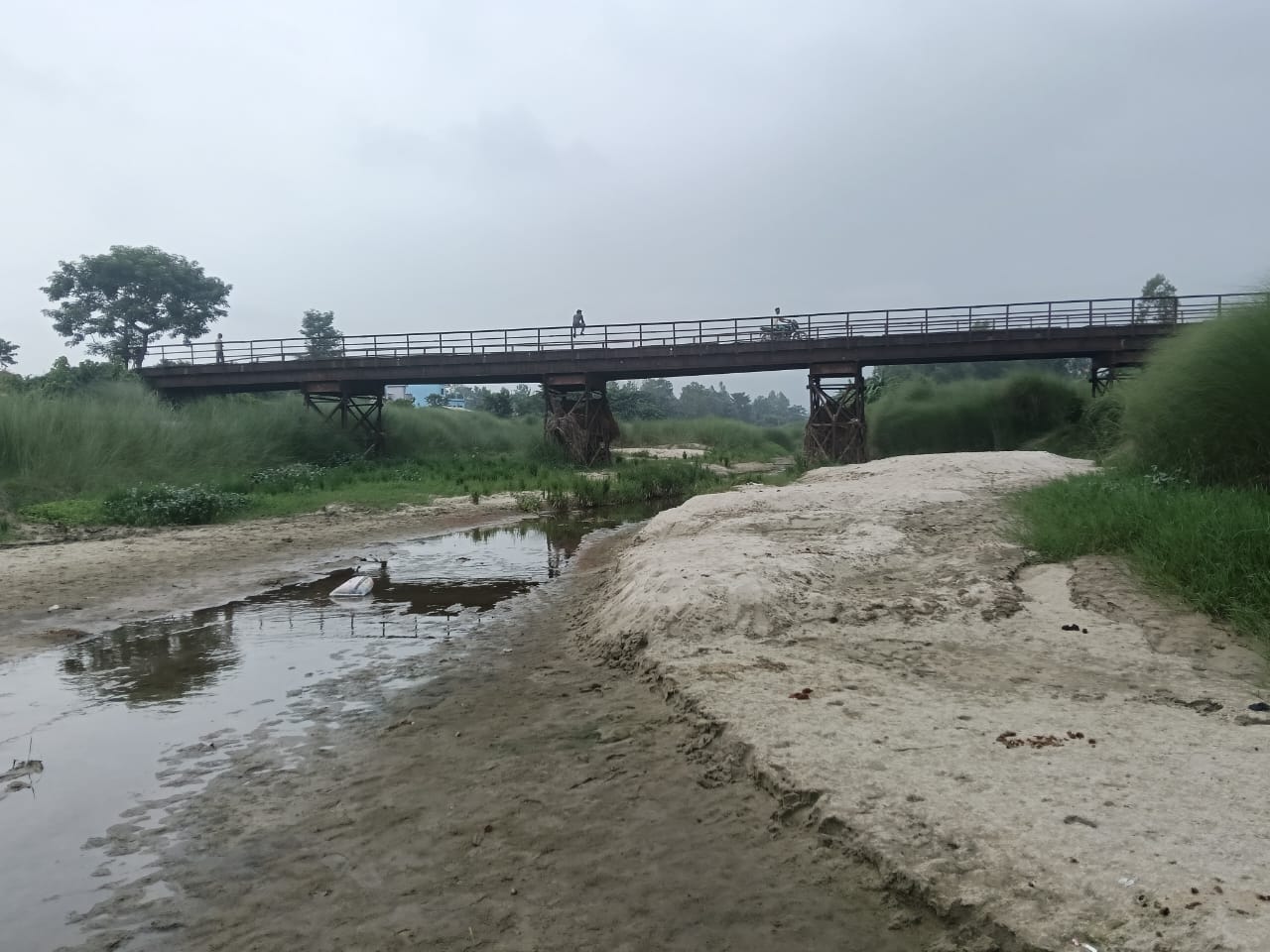 सीतामढ़ी: जल को तरस रही नेपाल से निकलने वाली हरदी व मरहा नदी