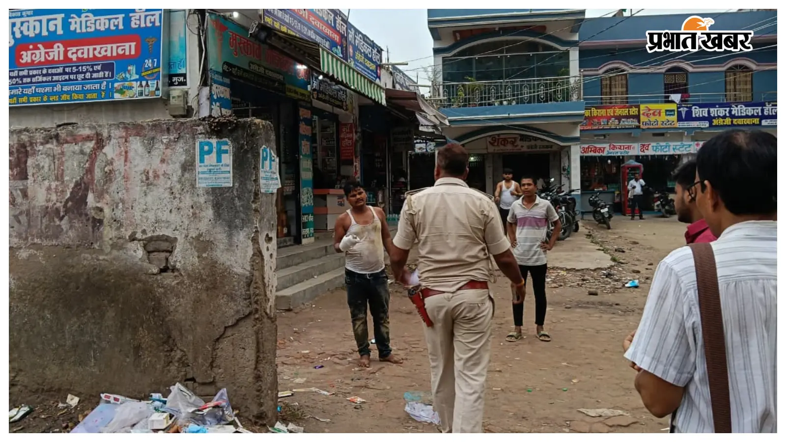 एसकेएमसीएच में पुलिस को चकमा देकर भागा आरोपी, दौड़ाकर दबोचा