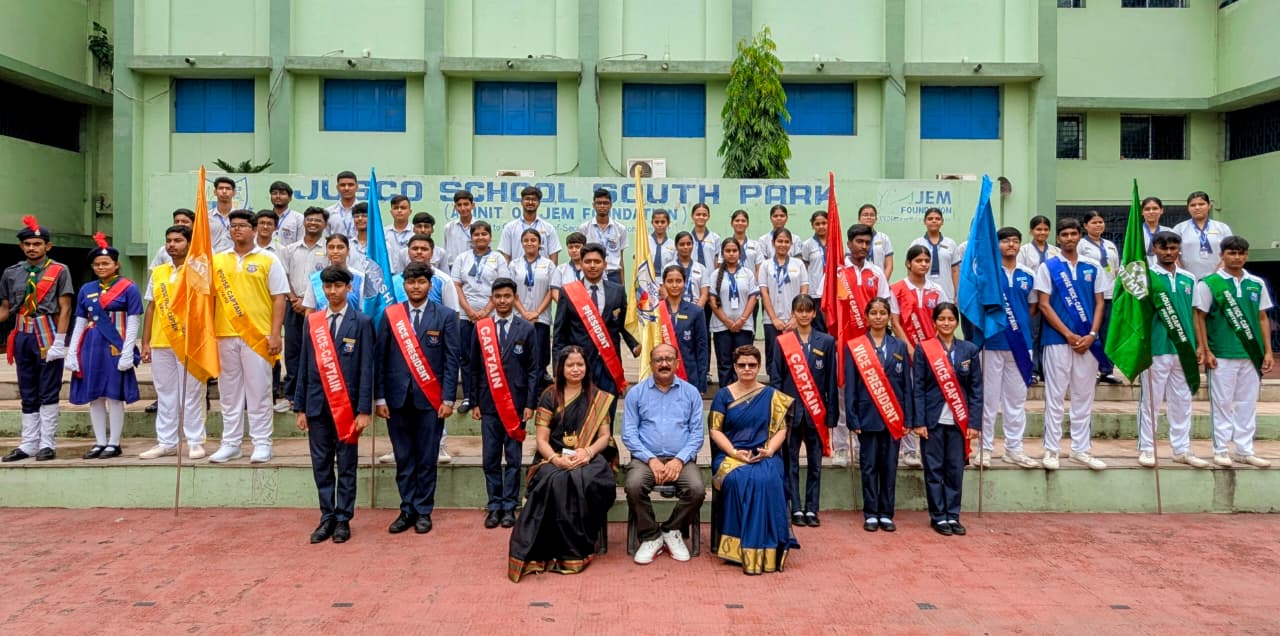 जुस्को स्कूल साउथ पार्क में स्टूडेंट काउंसिल का शपथ ग्रहण समारोह आयोजित
