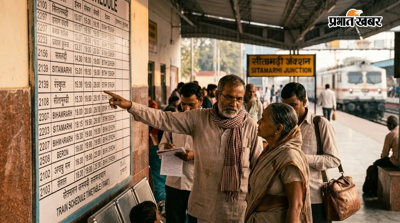 सीतामढ़ी स्टेशन से गुजरने वाली ट्रेनों की समय सारणी जारी, देखें पूरी लिस्ट