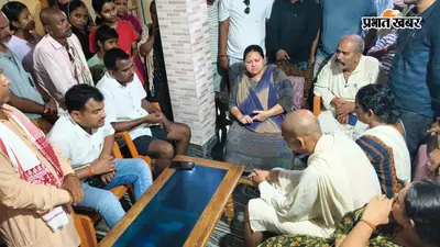 मीसा भारती पहुंचीं पूर्व मुखिया संजय यादव के घर, परिजनों से की मुलाकात