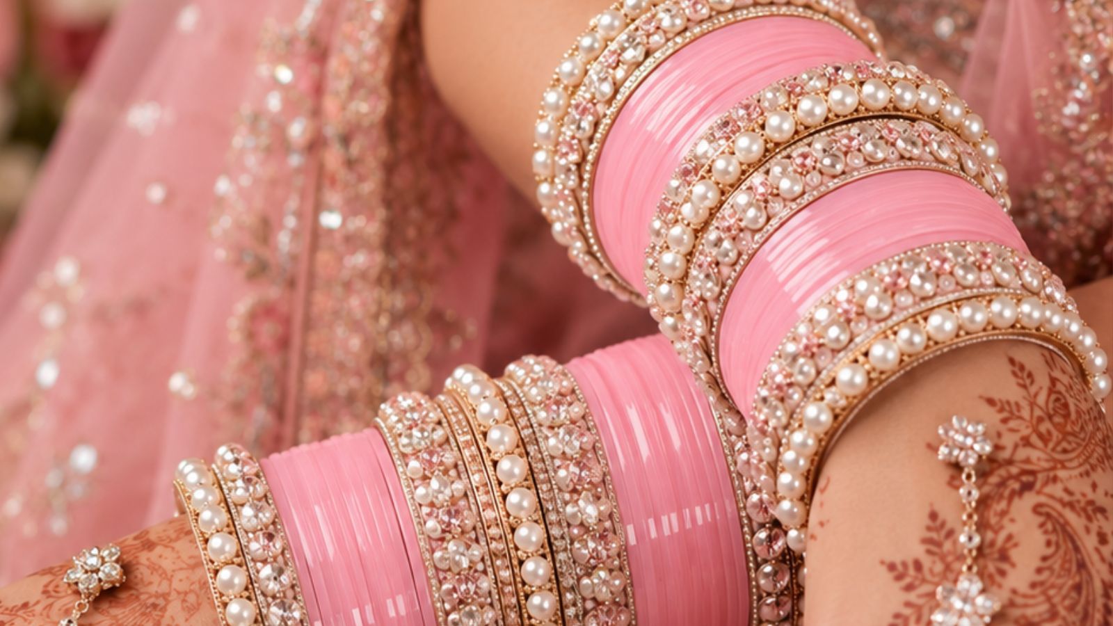 Latest Pink Chuda  Designs, Pc - Ai
