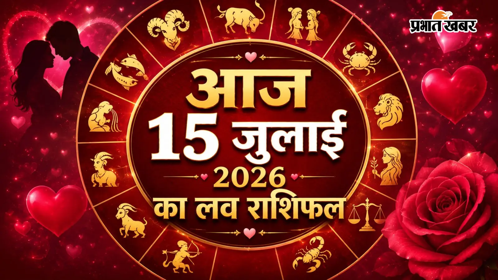 आज 15 जुलाई  2026 को किस राशि की लव लाइफ में आएगी बहार, किसे रिश्तों में बरतनी होगी सावधानी? पढ़ें आज का प्रेम राशिफल