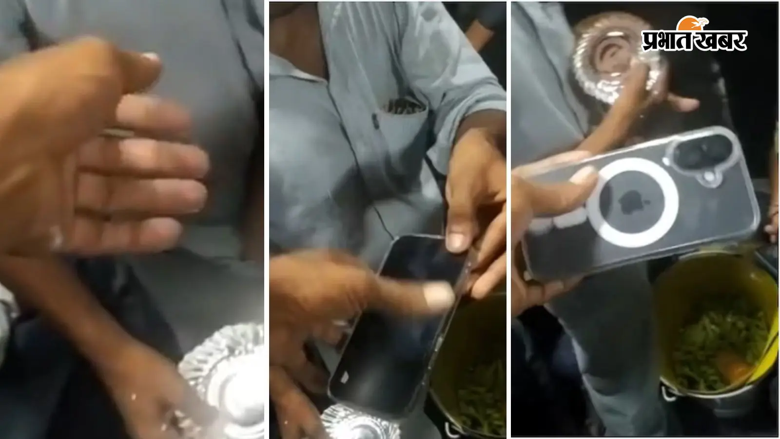 VIDEO: ट्रेन में खीरा बेचने वाले बंदे ने जेब से निकाला iPhone, सोशल मीडिया बोला- शौक बड़ी चीज है!