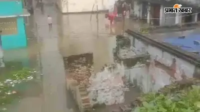 नगर निगम के दावों की खुली पोल, पहली बारिश में जलमग्न हुआ वार्ड-48