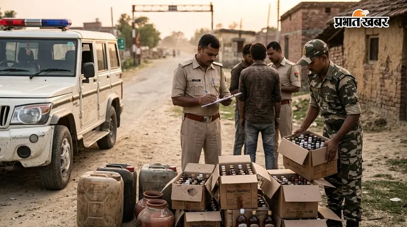 गुप्त सूचना पर पुलिस का बड़ा एक्शन, 80 लीटर नेपाली और चुलाई शराब बरामद; तस्कर गिरफ्तार