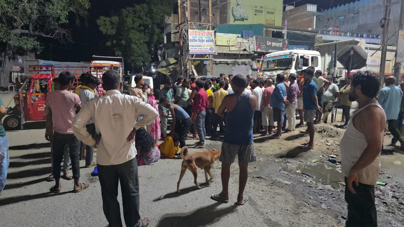 वार्ड सदस्य के बेटे को एनएच-139 पर वाहन ने रौंदा, औरंगाबाद पुलिस पर लापरवाही के आरोप में हंगामा