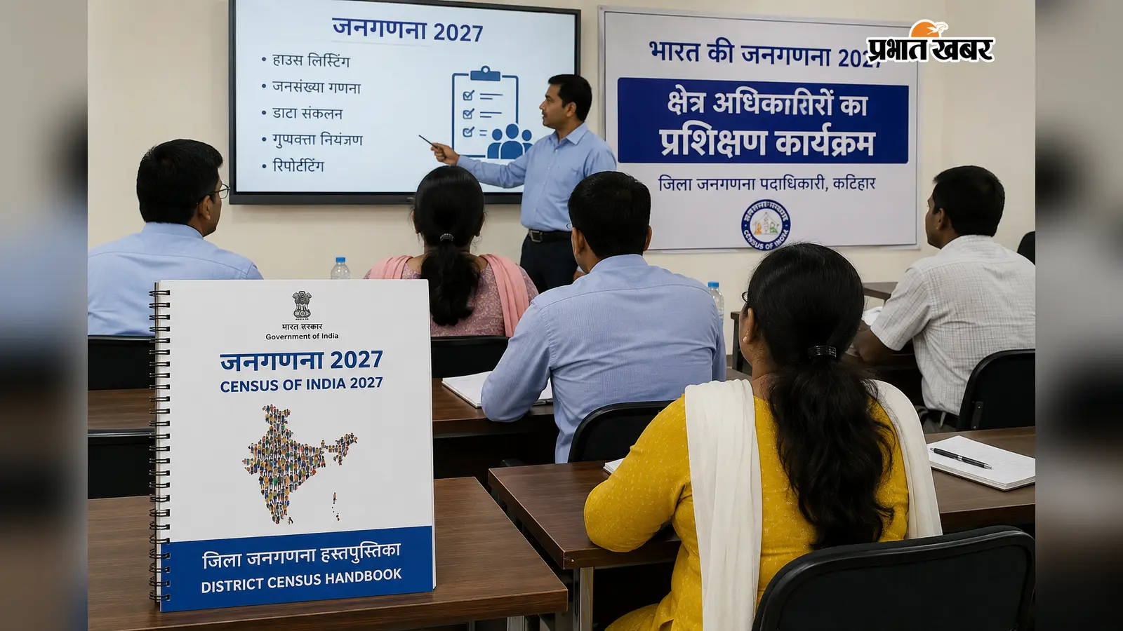 जनगणना 2027 की तैयारी तेज, क्षेत्र अधिकारियों का संशोधित प्रशिक्षण आज से
