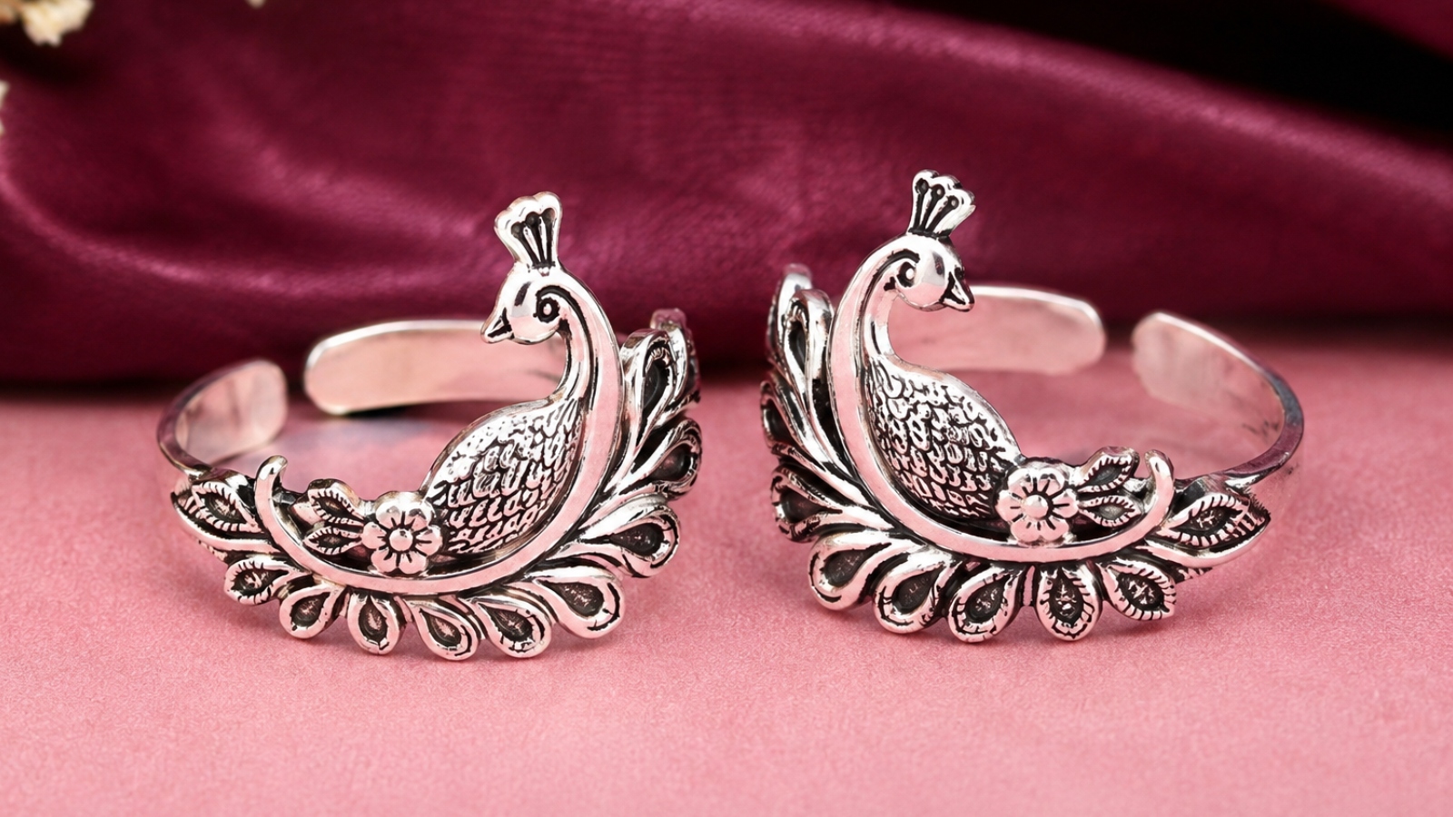 Peacock Silver Bichiya Design (AI Image)