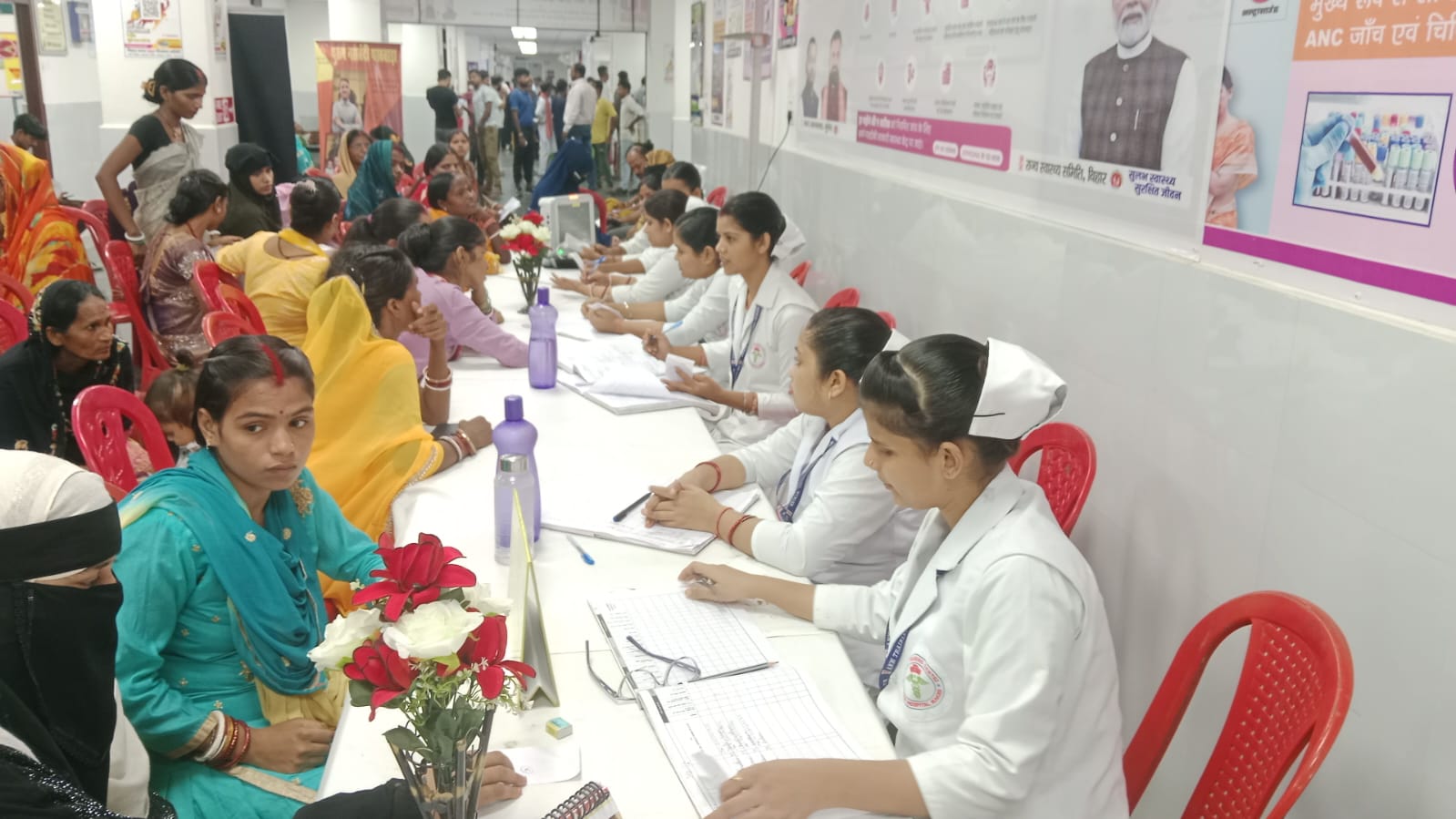 मॉडल अस्पताल में 63 गर्भवतियों की हुई एएनसी जांच, तीन हाई रिस्क प्रेगनेंसी की पहचान