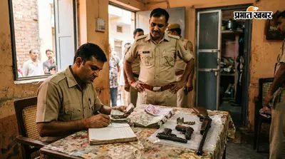 कुख्यात नरेश पांडे के ठिकानों पर पुलिस का बड़ा छापा, 16 लाख कैश और हथियार बरामद