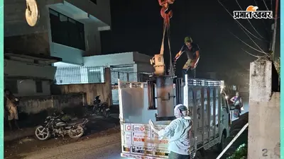 महुआ में छह घंटे में खराब ट्रांसफार्मर बदलकर बिजली आपूर्ति शुरू करायी गयी