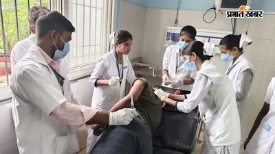 आरा-छपरा फोरलेन पर हादसा, अज्ञात वाहन की टक्कर से युवक गंभीर, पटना रेफर