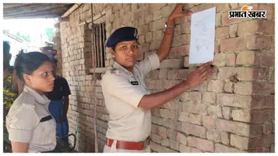 बिरौल पुलिस का एक्शन, दो फरार आरोपियों के घर इश्तिहार तामिला, एक गिरफ्तार