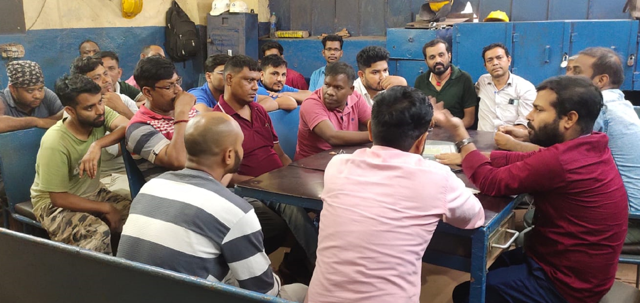 बीएसएल अनाधिशासी कर्मचारी संघ के सिंटर विभाग की बैठक