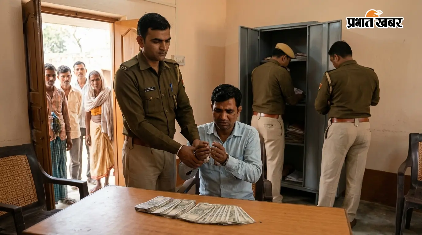 20 हजार रुपये रिश्वत लेते पंचायत रोजगार सेवक गिरफ्तार, निगरानी विभाग की कार्रवाई