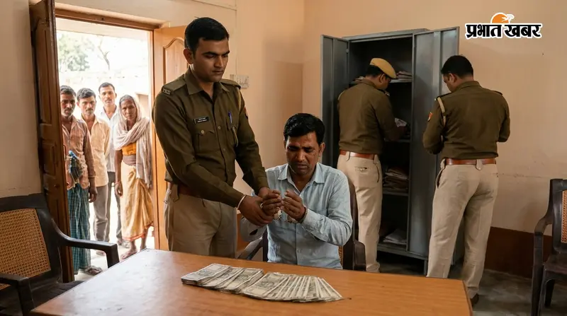 20 हजार रुपये रिश्वत लेते पंचायत रोजगार सेवक गिरफ्तार, निगरानी विभाग की कार्रवाई