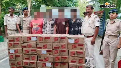 गोपालपुर पुलिस ने 399 लीटर शराब के साथ तीन तस्करों को दबोचा, बोलेरो और बाइक जब्त