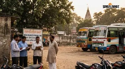 कुशेश्वरस्थान बाजार में अब नहीं लगेगा बसों का जमावड़ा, जाम से राहत के लिए बना अस्थायी बस स्टैंड
