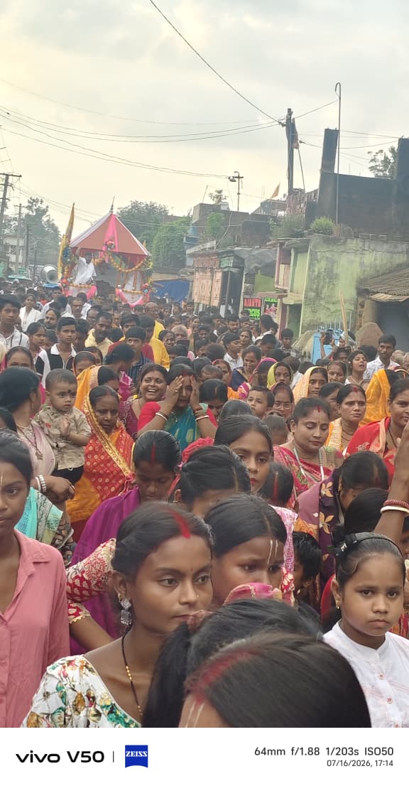 कोटालपोखर बाजार में श्रद्धा व उल्लास के साथ निकली भगवान जगन्नाथ की रथ यात्रा