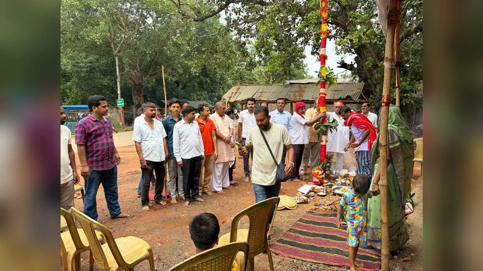 चाकुलिया में वृंदावन प्रेम मंदिर की तर्ज पर बनेगा दुर्गा पंडाल
