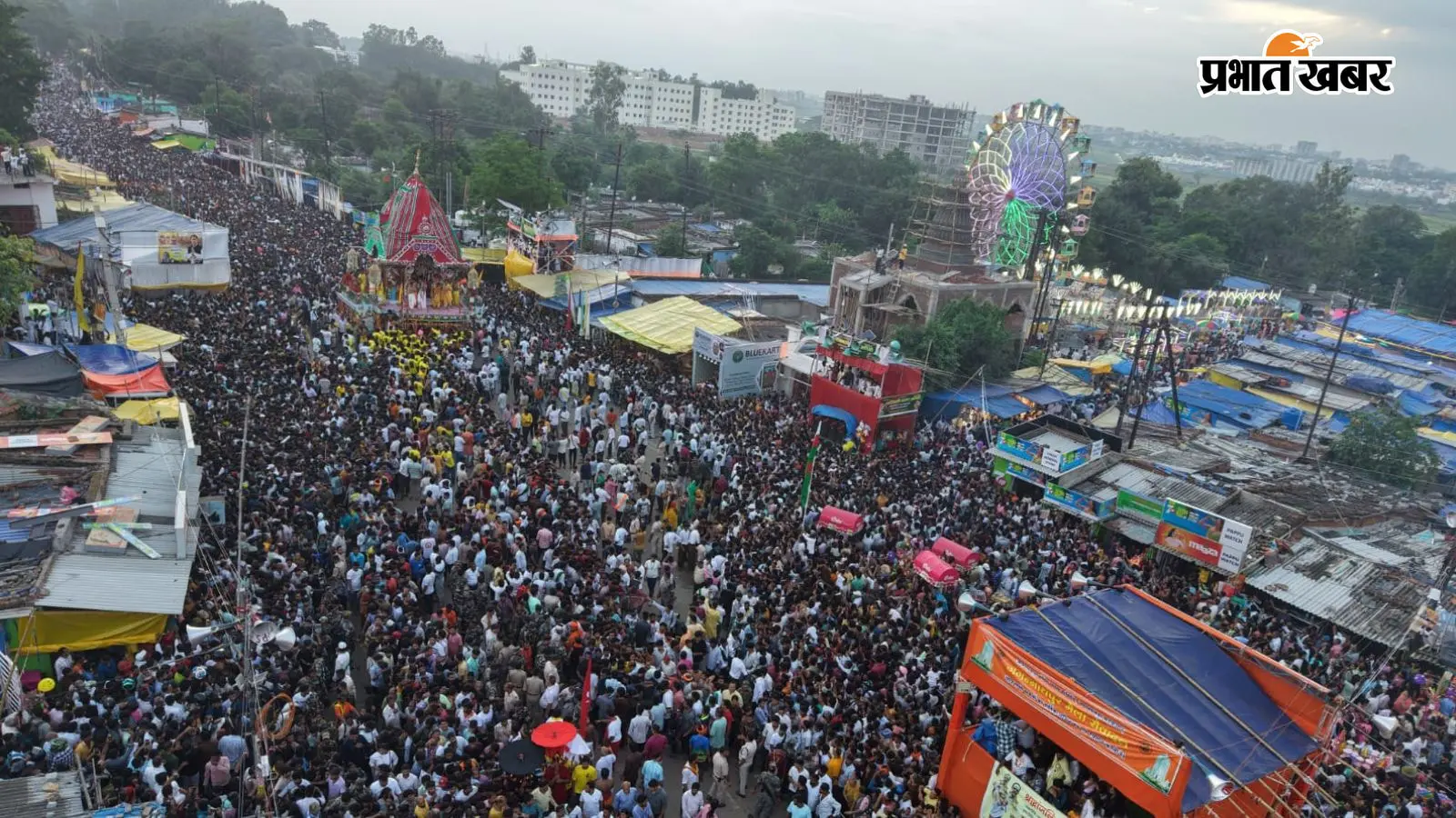 रांची : डेढ़ लाख भक्तों ने खींचा रथ, पिछले 10 वर्षों में पहली बार नहीं बरसे बादल