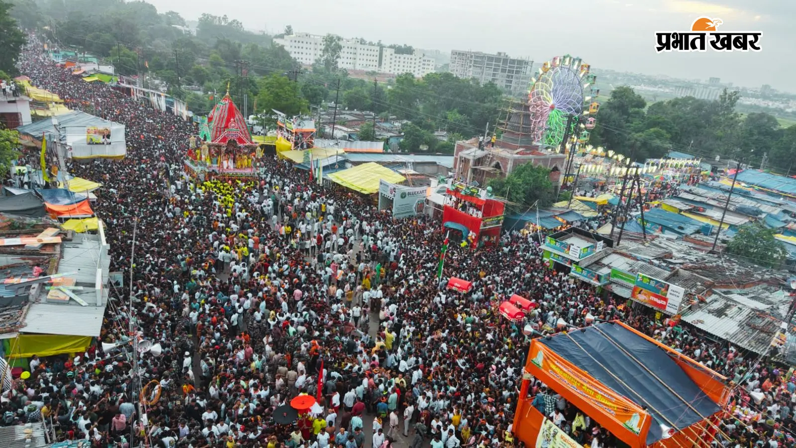 रांची : डेढ़ लाख भक्तों ने खींचा रथ, पिछले 10 वर्षों में पहली बार नहीं बरसे बादल