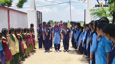 चेवाड़ा के स्कूलों में स्काउट-गाइड का पांच दिवसीय प्रशिक्षण शुरू, बच्चों को सिखाए जा रहे नेतृत्व और आपदा प्रबंधन के गुर