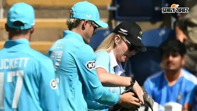 श्रेयस अय्यर के तेज शॉट से चिड़िया को लगी चोट, जैकब बेथेल ने बचाई जान