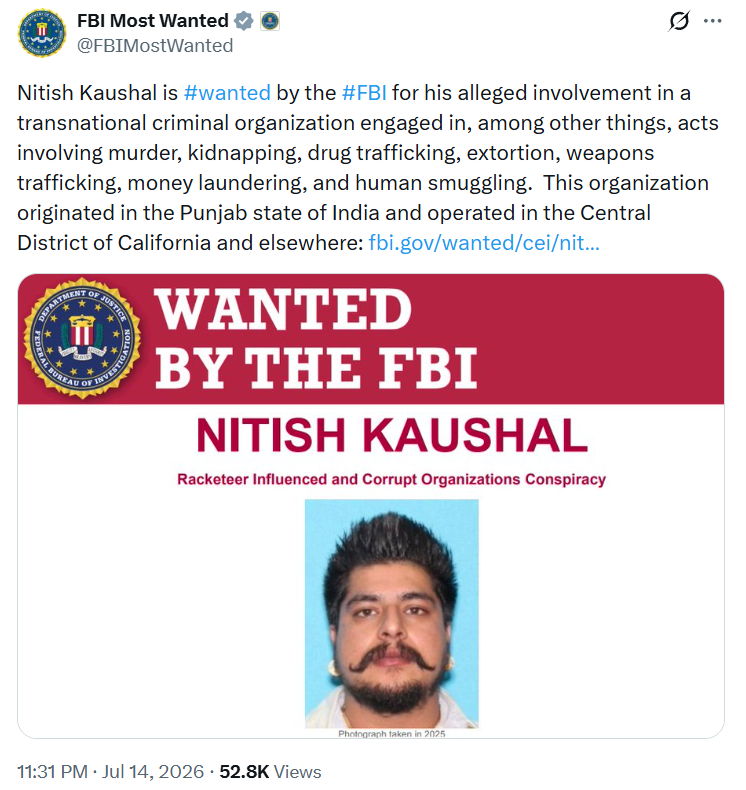 FBI ने एक्स पर दी थी जानकारी