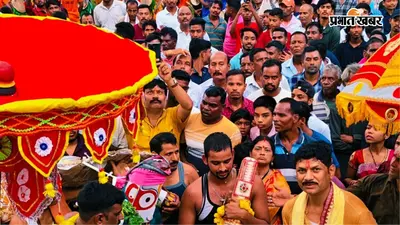 जय जगन्नाथ के जयघोष से गूंजा हरिभंजा, आस्था की डोर खींच हजारों श्रद्धालुओं ने पहुंचाया महाप्रभु का रथ