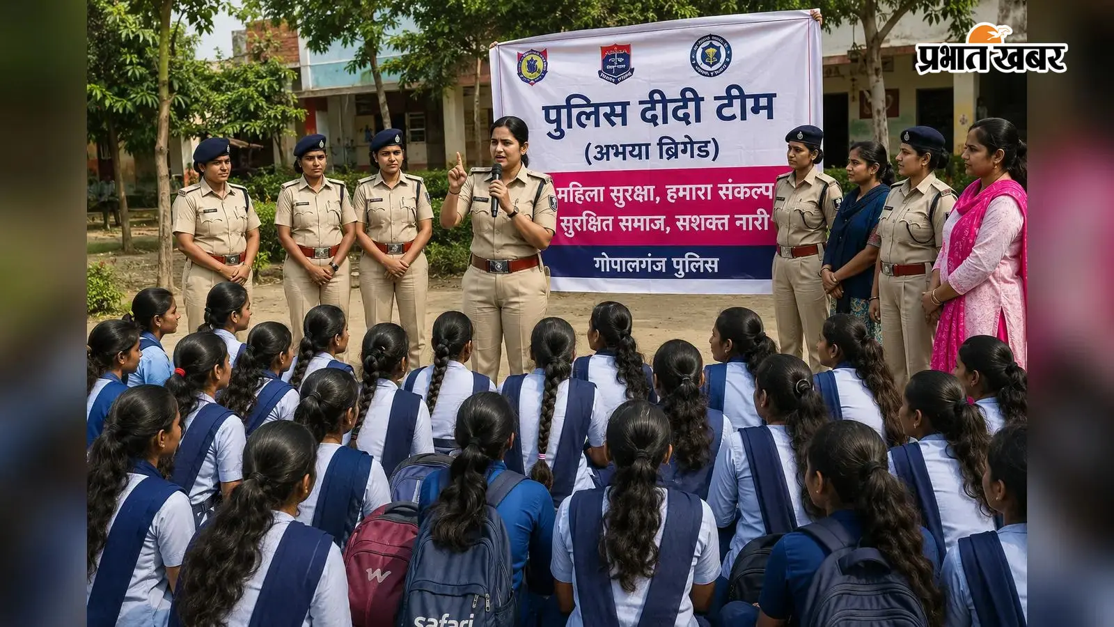 गोपालगंज में छात्राओं की सुरक्षा के लिए पुलिस की नई पहल, गठित हुई 'पुलिस दीदी टीम'