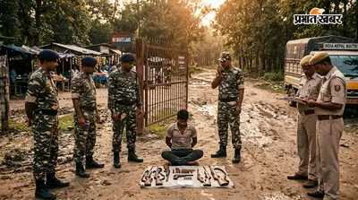भारत-नेपाल सीमा पर SSB और बिहार पुलिस की बड़ी कार्रवाई, अवैध हथियारों के साथ युवक गिरफ्तार