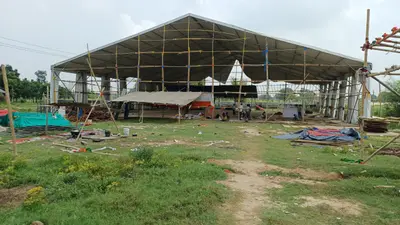 मुंगेर के खैरा में बनकर तैयार हो रही 200 बेड की टेंट सिटी, 30 जुलाई से कांवरियों को मिलेगी आधुनिक सुविधा