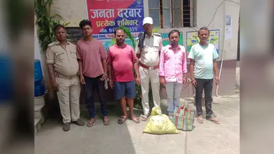जलालगढ़ में 25 लीटर देसी चुलाई शराब के साथ 4 धंधेबाज गिरफ्तार