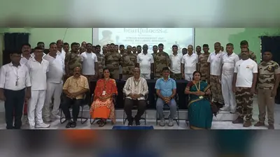 सीआईएसएफ जवानों ने ली तनावमुक्त रहने की जानकारी
