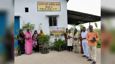 औरंगाबाद: नवाडीह में हरित अभियान को मिली नई रफ्तार, हस्तशिल्प सेवा केंद्र की पहल पर हुआ पौधारोपण