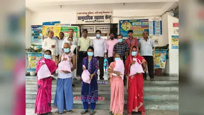 बेगूसराय: खोदावंदपुर सीएचसी में पांच टीबी मरीजों को मिला पौष्टिक आहार, डॉक्टर ने दी नियमित दवा लेने की सलाह