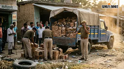 मुजफ्फरपुर: मनियारी में 1600 लीटर विदेशी शराब के साथ पिकअप जब्त