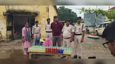 180 पीस शराब और बीयर के साथ दो महिलाएं पकड़ी गईं, उत्पाद विभाग की बड़ी कार्रवाई