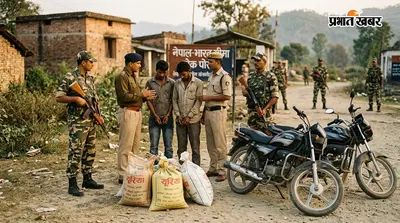 नेपाल बॉर्डर पर एसएसबी का एक्शन, चार बोरा यूरिया और दो बाइक जब्त, दो नेपाली नागरिक गिरफ्तार