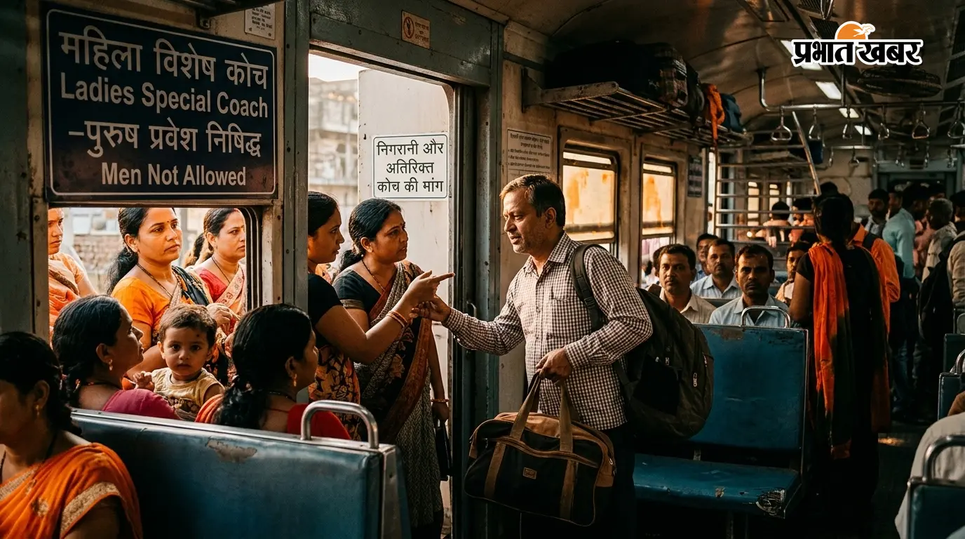 महिला कोच में पुरुष यात्रियों की आवाजाही पर सवाल, रेलवे से निगरानी और अतिरिक्त कोच की मांग