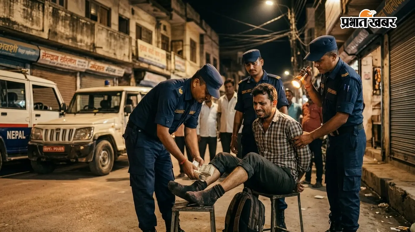 मोजे में छिपाकर ले जा रहा था लाखों रुपये, नेपाल पुलिस ने सीमा पर दबोचा