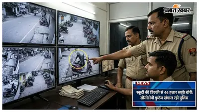 स्कूटी की डिक्की से 46 हजार रुपये चोरी, सीसीटीवी फुटेज खंगाल रही पुलिस